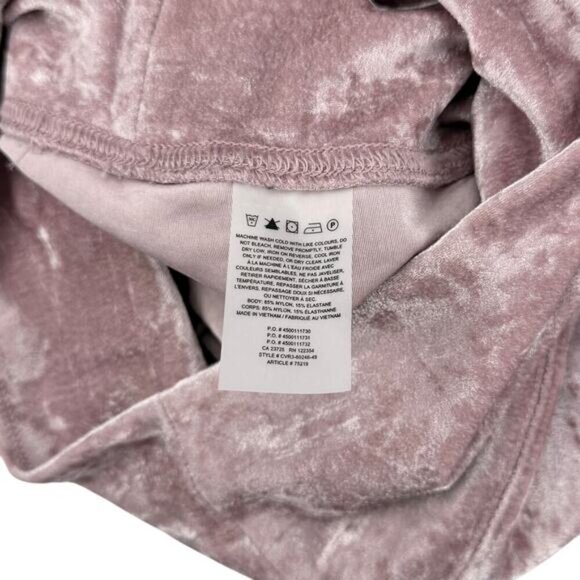 TNA Atmosphere Crushed Velvet Biker Short Sz XS Wistful Mauve - Picture 6 of 8